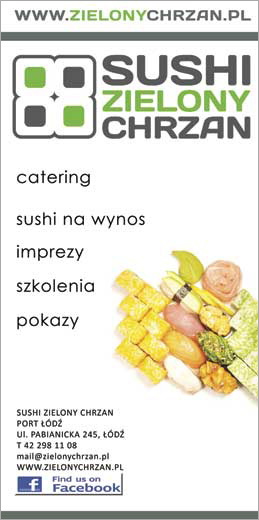 Realizacja Roll up - Sushi Zielony Chrzan